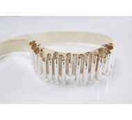 Grand River Bracelet with Cream Ribbon